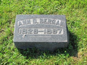 Anna Drew Bergan gravestone
